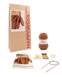 Kit Tricot Brassière laine Harlem NOISETTE NAISS