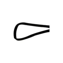 Bobine 25m tubulaire satin 5 mm Noir