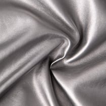 Tissu Simili cuir d'habillement métallisé souple uni Argent