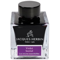 Encre pour calligraphie - Violet boréal - Les encres essentielles - Herbin - Flacon 50ml