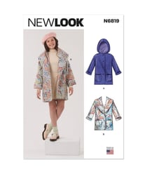 Patron New Look 6819 - Manteau Taille - FR 7-14