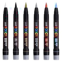 Lot de 6 marqueurs Posca PCF-350 | pointe pinceau
