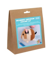 Kit Crochet Amigurumi Cochon d'Inde - Debutant - Trimits Marron