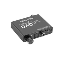 Avizar Convertisseur DAC Audio 192 kHz Numérique vers Analogique / RCA / Jack Noir