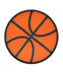 Carte de 2 boutons Ballon de Basketball 20mm - Union Knopf Orange