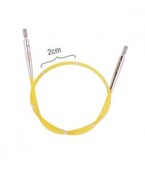 Cable jaune 150cm pour aiguilles interchangeables Smartstix - Knitpro Jaune