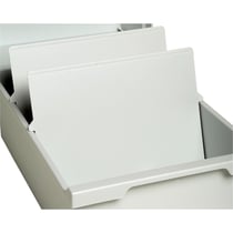 Intercalaire DIN A6 horizontal - Gris lumière - Exacompta