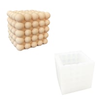 Moule en silicone 9 cm x 9 cm - Cube sphérique carré