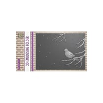 Embossing folder classeur de gaufrage 10,5 x 14,8 cm BIRD ON BRANCH 16