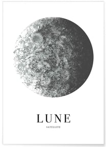 Affiche Lune | A3 : 29,7x42cm