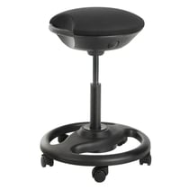 Tabouret de travail dynamique chaise de bureau pivotante ergonomique avec roulettes siège