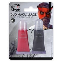 Duo maquillage - noir, rouge