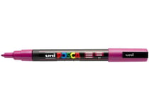 Lot de 12 marqueurs à pigment POSCA PC-3M - Pointe ronde 1,5 mm - Fuchsia