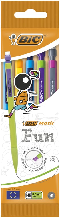 Bic - Matic Combos 0,7 - Pochette de 5 Porte-mines