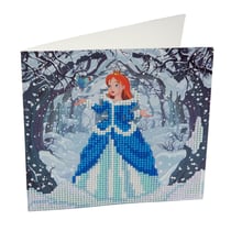 Carte à diamanter Strass Crystal Art Princesse 18 cm