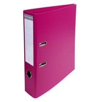 Classeur à levier PVC A4 dos de 70mm. - Framboise - x 10 - Exacompta
