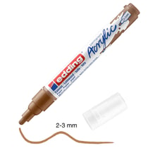 Marqueur Acrylic Edding 5100 - Pointe Moyenne - Noisette