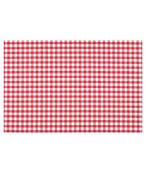 Tissu vichy coeur de 140 cm de largeur 02 Rouge vendu par 50 cm