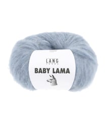 Pelote de laine BABY LAMA - Lang Yarns - Fil noble, moelleux et isolant thermique 0021 Bleu