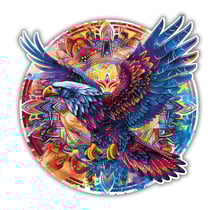 Aigle de la Liberté - Puzzle en bois - Boite en carton