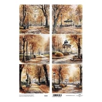 Feuille papier calque, papier velin scrapbooking Itd Collection AUTOMNE 244