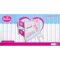 Lit superposé en bois Flora, pour poupées