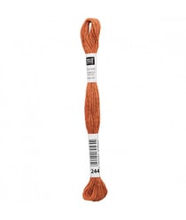 Fil à broder mouliné Uni - Rico Design 244 Marron