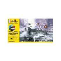 Maquette STARTER KIT LCVP Landungsboot et Figures - Heller