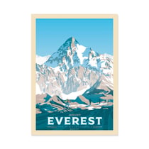 Affiche 50x70 cm - Mount Everest - Olahoop Travel Posters