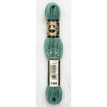 Fil de laine - DMC - Laine Colbert - 100% laine - Vert de gris - 7406 - Canevas