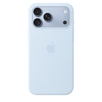 Coque silicone MagSafe Apple iPhone 18 Pro Max bleu lumineux