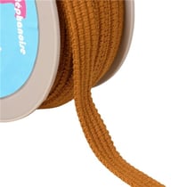 Bobine 20m Galon quatre cordons 15mm marron  cuivre
