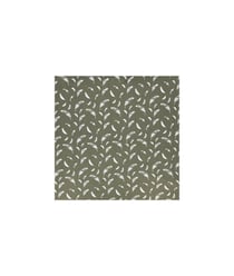 Tissu coton plumes feuillekaki vendu par 50 cm