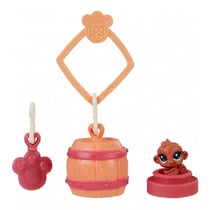 Littlest petshop collection surprise serie 2 : singe n° 2-b36 + habitat + accessoire - hasbro - e2875