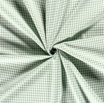 Tissu Rayures Petits carreaux 5 mm Vert pâle