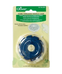 Porte-aiguilles en forme de dôme - Clover – Rangement pratique pour aiguilles enfilées Bleu