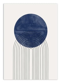 Affiche 30 x 40 cm - Blue sun - Miuus studio