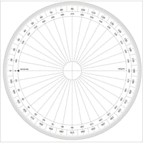 Rapporteur cercle entier degrés Ø 30 cm