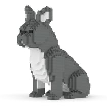 Chien Bouledogue Français assis bleu Taille standard | JEKCA | 14 ans et +