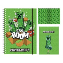 Minecraft - Cahier à spirale A5 Wiro