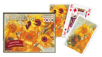 Jeu de cartes de bridge - Piatnik - VAN GOGH TOURNESOLS