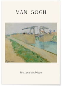 Affiche Van Gogh - The Langlois Bridge | A3 : 29,7x42cm