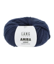 Pelote de coton AMIRA LIGHT - Lang Yarns 0035 Bleu Marine