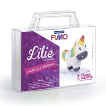 Coffret pâte polymère Ma première figurine - Lilie la licorne