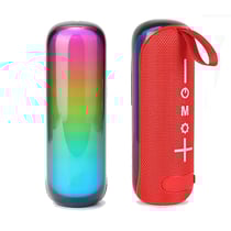 Enceinte Bluetooth Portable Mini Avec Lumières RGB Et Support TF U-Disk 90dB Rouge YONIS