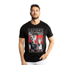 T-shirt homme regular fit avec print Dragon Ball Super Saiyans - Taille M - Capslab