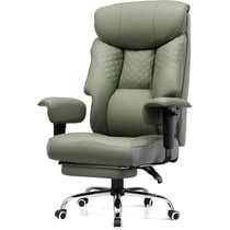 Chaise gaming - COMHOMA - Grandes tailles - Cuir PU vert