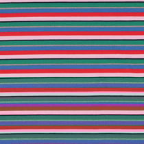 Tissu Jersey Bord Côte rayé Zalya sur fond Multicolore - Au mètre