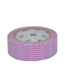 Masking tape - Rayure diagonale violet - 7 m x 15mm
