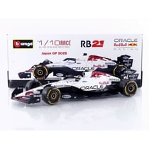 Véhicule miniature de collection - BBURAGO - RED BULL RB21 - Échelle 1/18 - Blanc/Rouge - Japan GP 2025 Y. Tsunoda